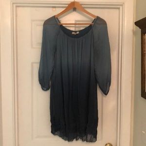 Gorgeous blue shift dress M